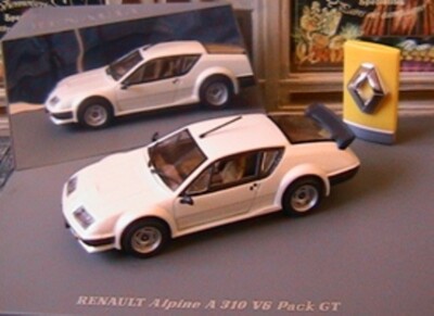 RENAULT ALPINE A310 V6 PACK GT WHITE UNIVERSAL HOBBIES 7711225858 1/43 WHITE
