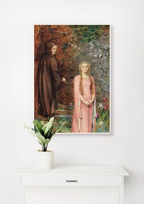 Henry Meynell Rheam: Der Winter weicht dem Frühling. Giclée Museum Luxus Geschenk Druck