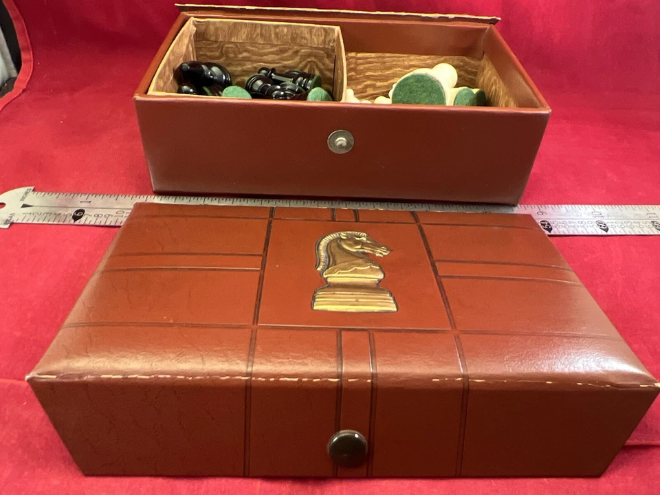 JUEGO DE AJEDREZ VINTAGE LARDY E.S LOWE CON CAJA 3.5" KING TORNEO AJEDRECISTAS Foto 4 de 4