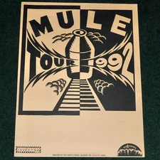 MULE ORIGINAL 1992 TOUR POSTER TOUCH AND GO RECORDS GHETTO PRESS DETROIT