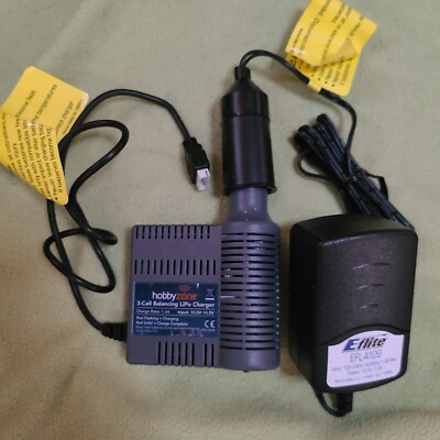 Hobbyzone 3-Cell Balancing LiPo Charger With Wall Plug In Adapter. 