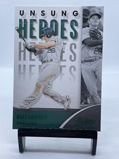 Matt Chapman 2021 Absolute Unsung Heros Insert Card Oakland Athletics Green