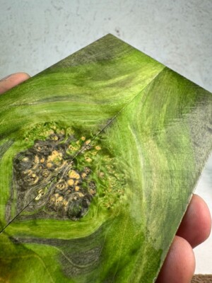Stabilized Box Elder Burl Knife Scales | SBEB 587