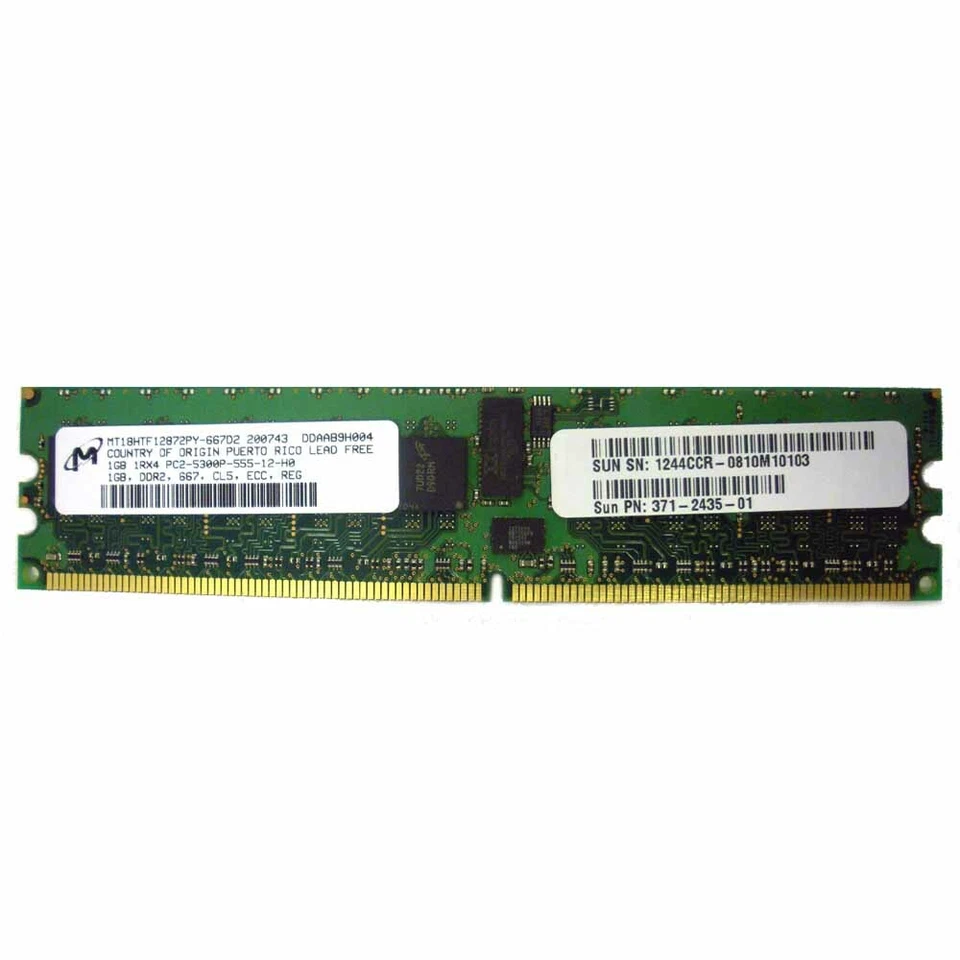 Sun X4298A Memory Kit 2GB 2x 371-2435 X7291A Blade x6220 - Image 2 of 3