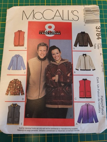 Sewing Pattern Schnittmuster Vintage McCalls Weste Jacke Nähen Hobby