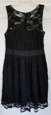 EEUC Sz 10 BB DAKOTA BLACK LACE OVERLAY PARTY DRESS HAND WASH