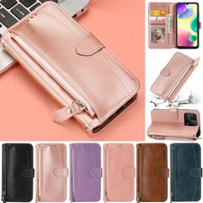 Zipper Wallet Leather Flip Phone Case For Xiaomi 12 Redmi Note 11s 4G 10C 10A