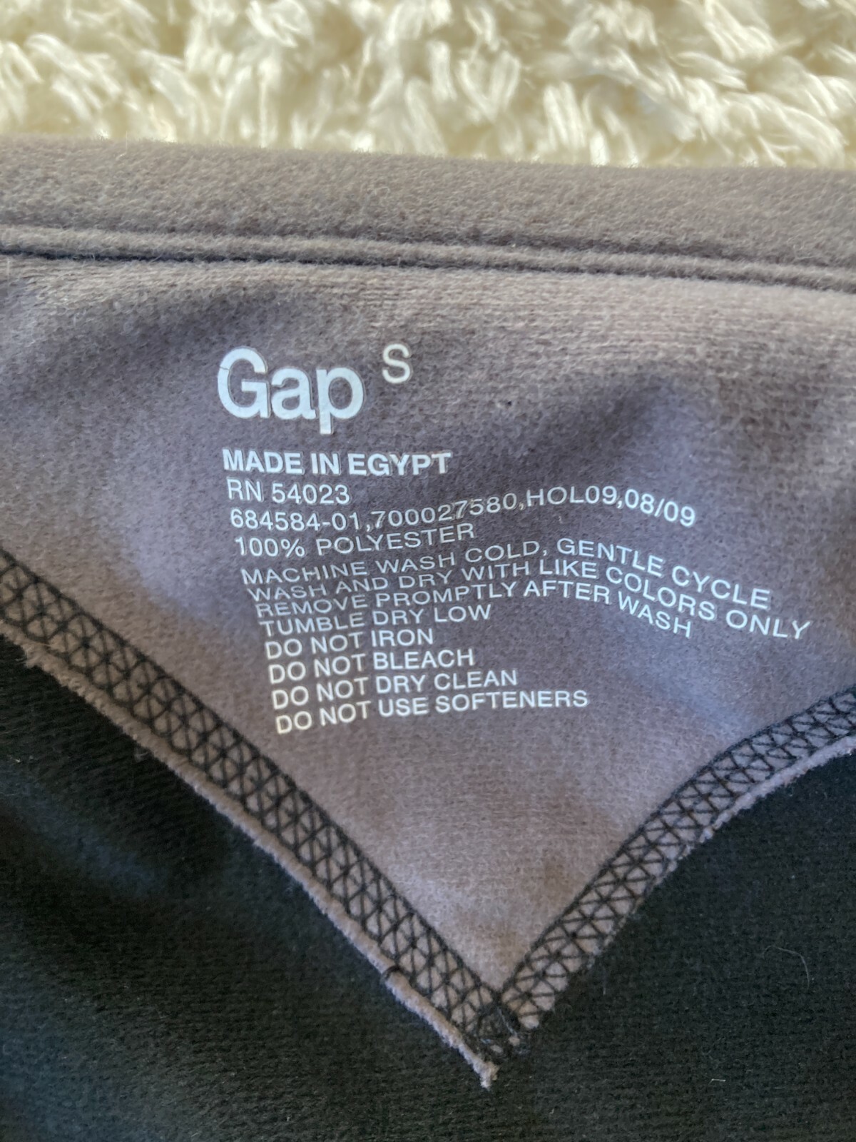 Gap Black Jacket Polyester Small Full Zip Lightwe… - image 4