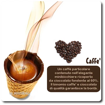24 Chocup Medi Foodrink Bicchieri Wafer con Cioccolato da 60cc per Caffè e Altro - Imagen 5 de 6
