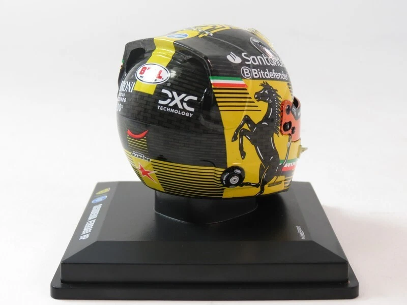 Looksmart Ferrari helmet #55 Carlos Sainz Italian GP 2024 1/5 LSHEL005 - Immagine 2 di 4