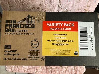 San Francisco Bay Compostable Coffee Pods - Original Variety Pack (120 Pods)