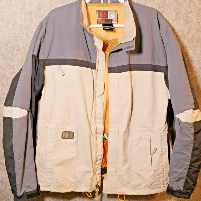burton ronin hooded waterproof snowboard coat tan orange jacket