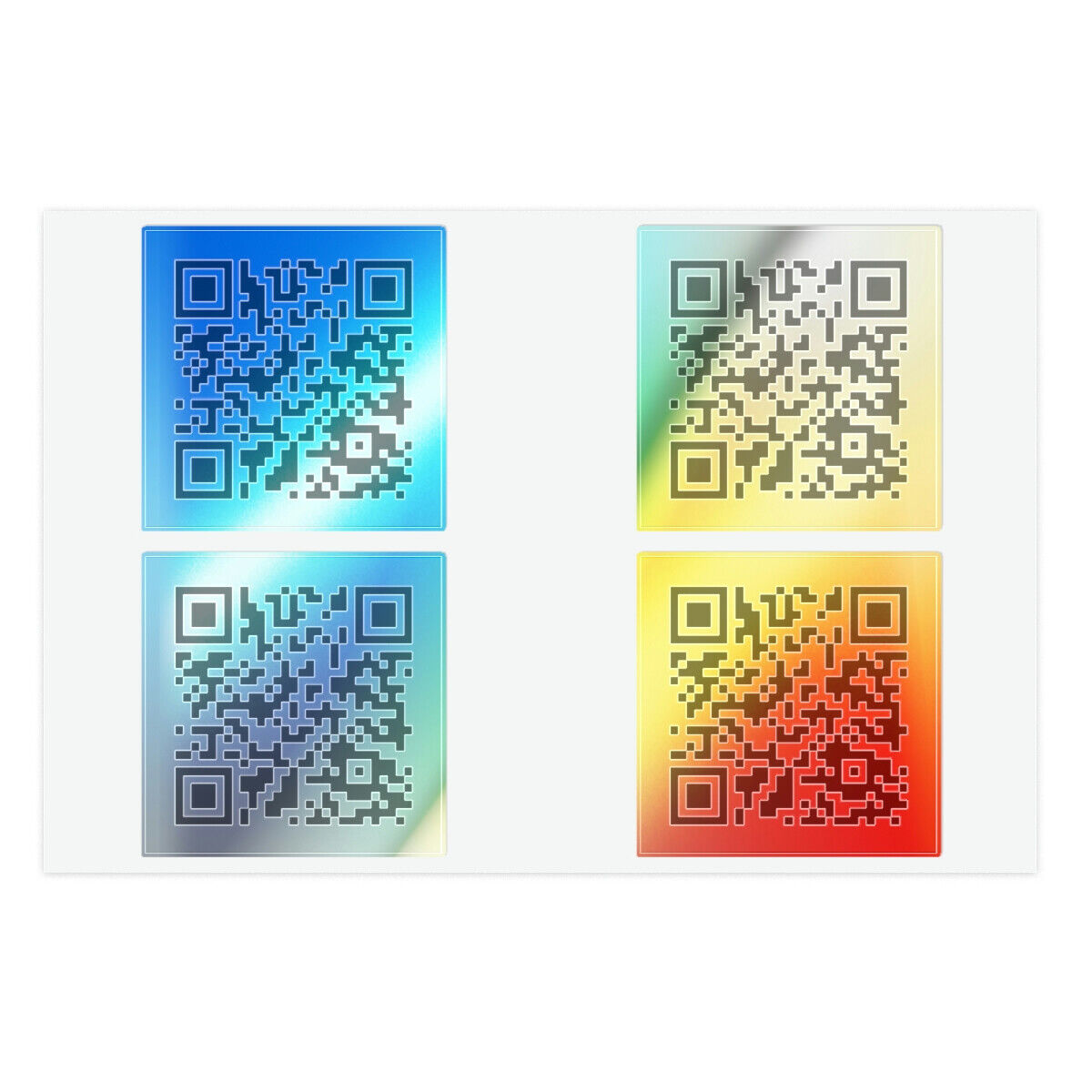 Rick Roll QR Code Square Sticker