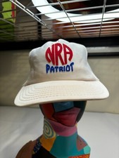 Vtg NRA Patriot Snapback hat Cap Trucker Rare 80s Made In USA Gun Rifle Hipster