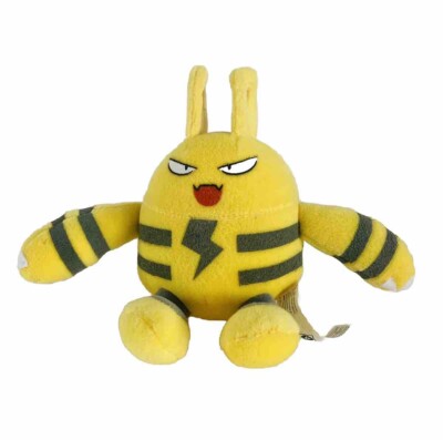 Pokemon Elekid Plüschtier Kuscheltier 1999 Vintage gelb elektrisch 6 Zoll Hasbro Spiel Freak