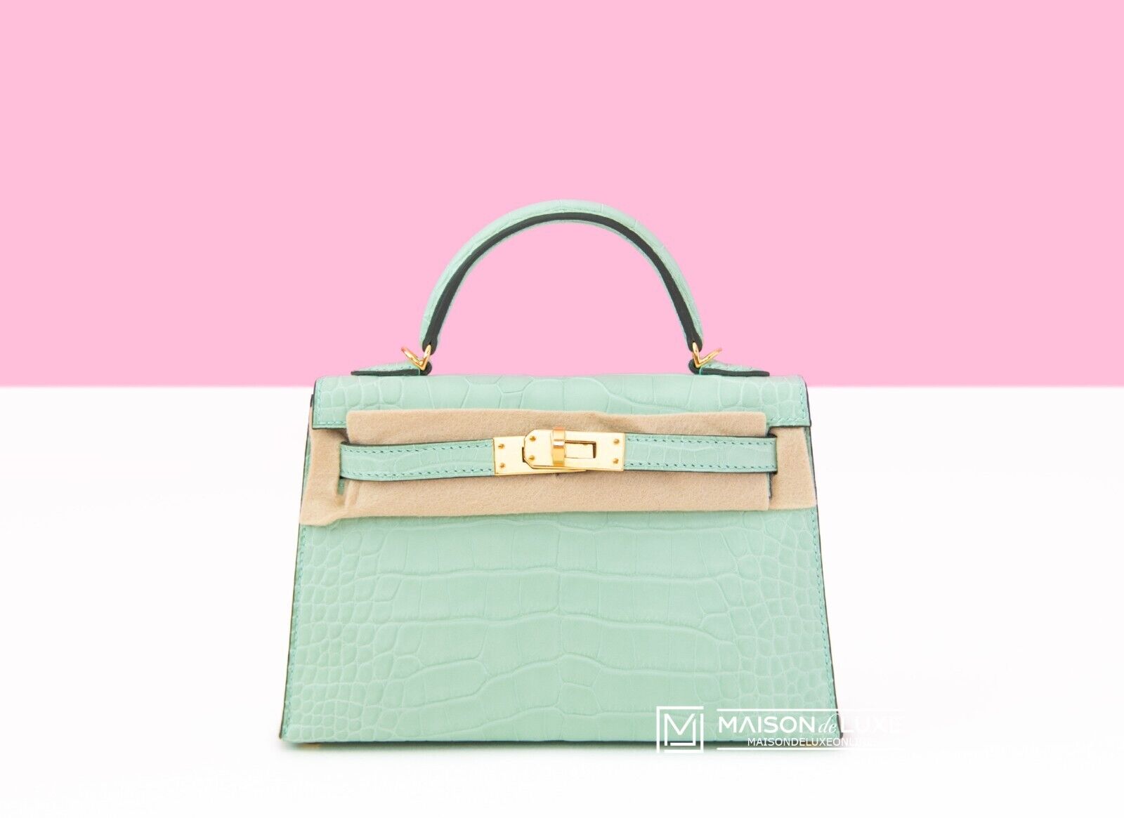 hermes crocodile bag green