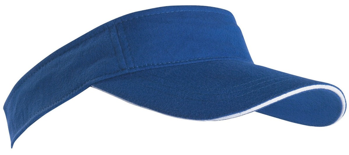 Sun Visor Cap Hat Sun Protection Running Hiking Sports Unisex Royal Blue