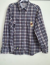 VTG Disney Store Shirt Women XL Blue Winnie Pooh The Hunny Button Corduroy