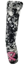 Sports Arm Sleeve Compression Arm Sleeve AntiSlip Breast Cancer Awareness Camo4