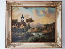 Bilderuhr Rahmenuhr ca 1840 Pendeluhr Regulator Pendule 