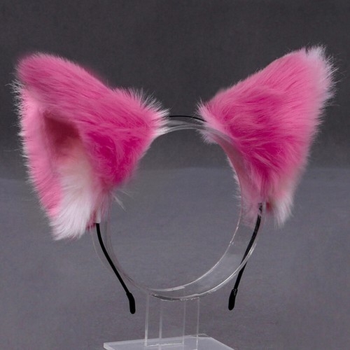 Costume peloso per orecchie gatto volpe fascia per capelli cerchio peloso festa accessori cosplay fantasiosi - Foto 18 di 39