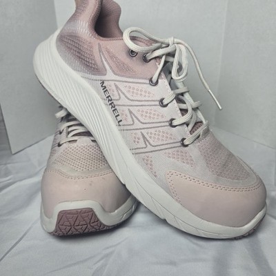 Merrell Womens Moab Flight Carbon Fiber Pink Safety Toe Work Shoes 10 M Work