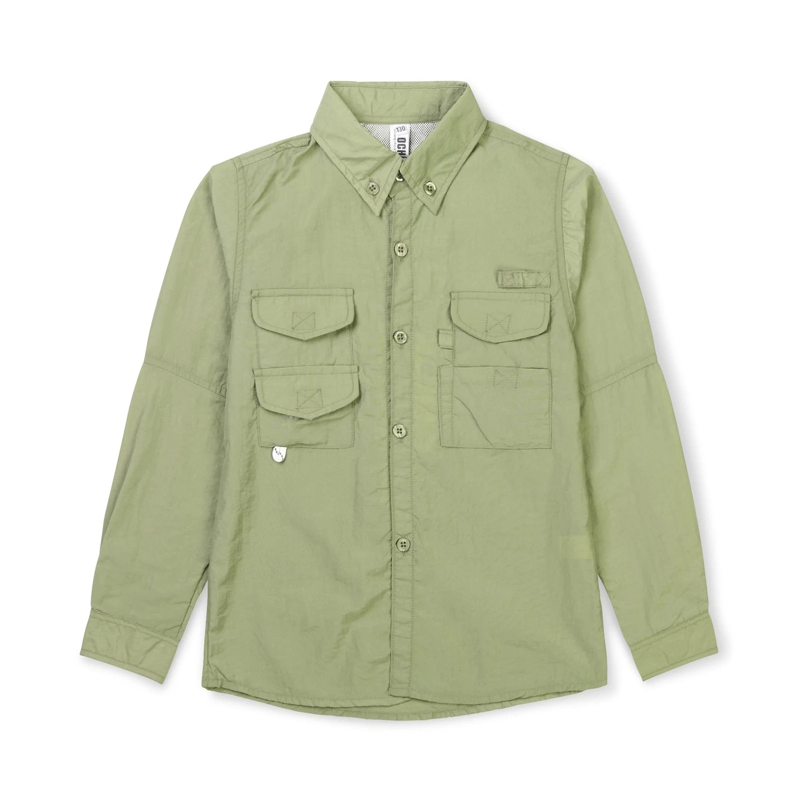 Boys Sun Protection Fishing Shirt Long Sleeve Button Down Quick-Dry Hiking Sc...