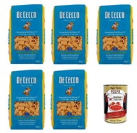 De Cecco Gnocchetti Di Zita N.37, 100% Italien Pasta Nudeln 5X 500G+Polpa 400G