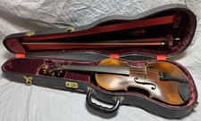 Antique German Czech Violin c1900  1930 4/4 w Bell Case  Bow Full Size