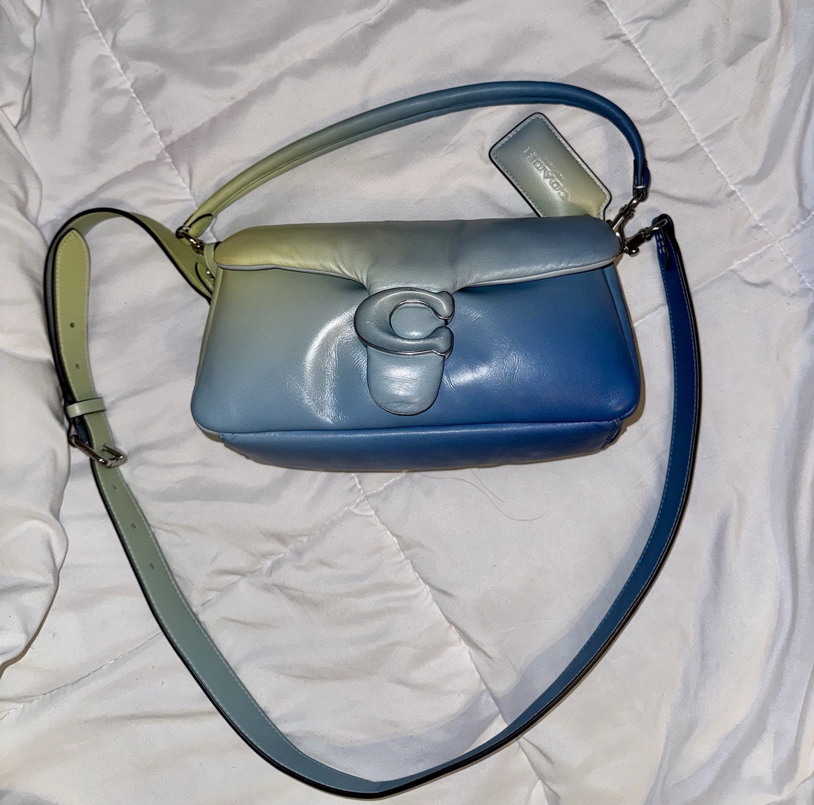 Coach Tabby Pillow Women's Shoulder Bag, Medium - Aqua (CA083)