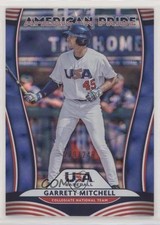 2020 Panini Donruss American Pride Blue 229/249 Garrett Mitchell Mike Trout 0u8