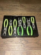 Snap-On GREEN 7-Piece Snap Ring Pliers Set SRPCR107G