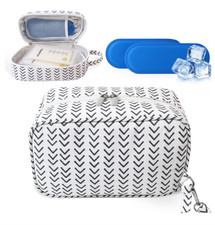 Breastmilk Cooler Bag with Ice Pack Insulated Travel Tote Stays Cold 8 Hours