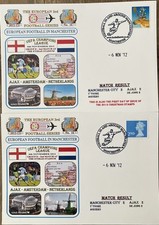 Manchester City v Ajax Champions League 6th Nov 2012 Dawn First Day Covers X2