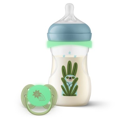 Philips Avent Natural Response Baby Flasche  & Schnuller Nacht  Baby-Geschenkset