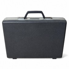 Vintage Samsonite Hard Shell Briefcase Attache Black Retro Travel Case