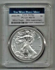2016 W $1 American Silver Eagle PCGS MS70 FIRST STRIKE WEST POINT 30TH