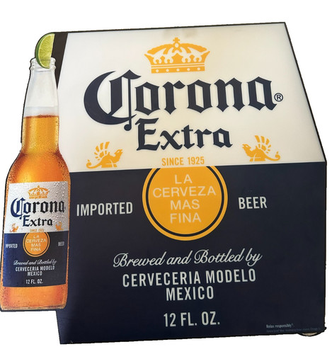 Corona Extra Beer Lighted LED Beer Bottle Sign
