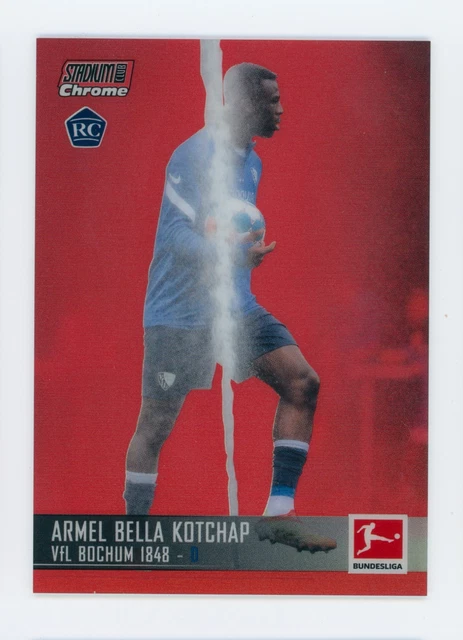 2021-22 Armel Bella Kotchap Topps Stadium Club Chrome Red Rookie Card 3/5