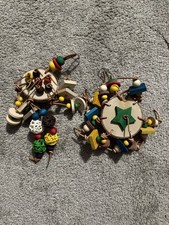 Bird Toys Perch Chewing, Shredding, Foraging, Climbing Parrot Hanging Toy 2 pack