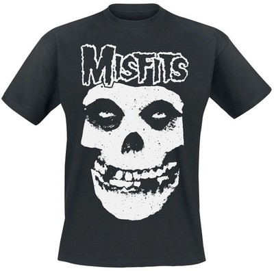 Misfits T-Shirt Herren White Logo schwarz