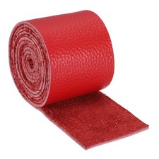 Leather Craft Belt Blanks, 51" x 1.6" 1.5mm Thickness 1-3 Oz, Bright Red