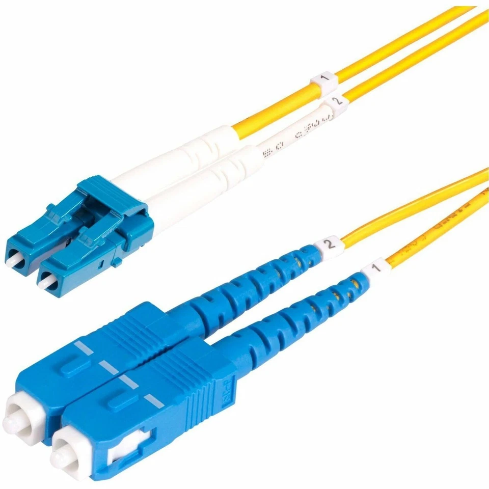 StarTech 30m [98ft] LC to SC [UPC] OS2 Single Mode Duplex Fiber Optic Cable - Image 2 of 3