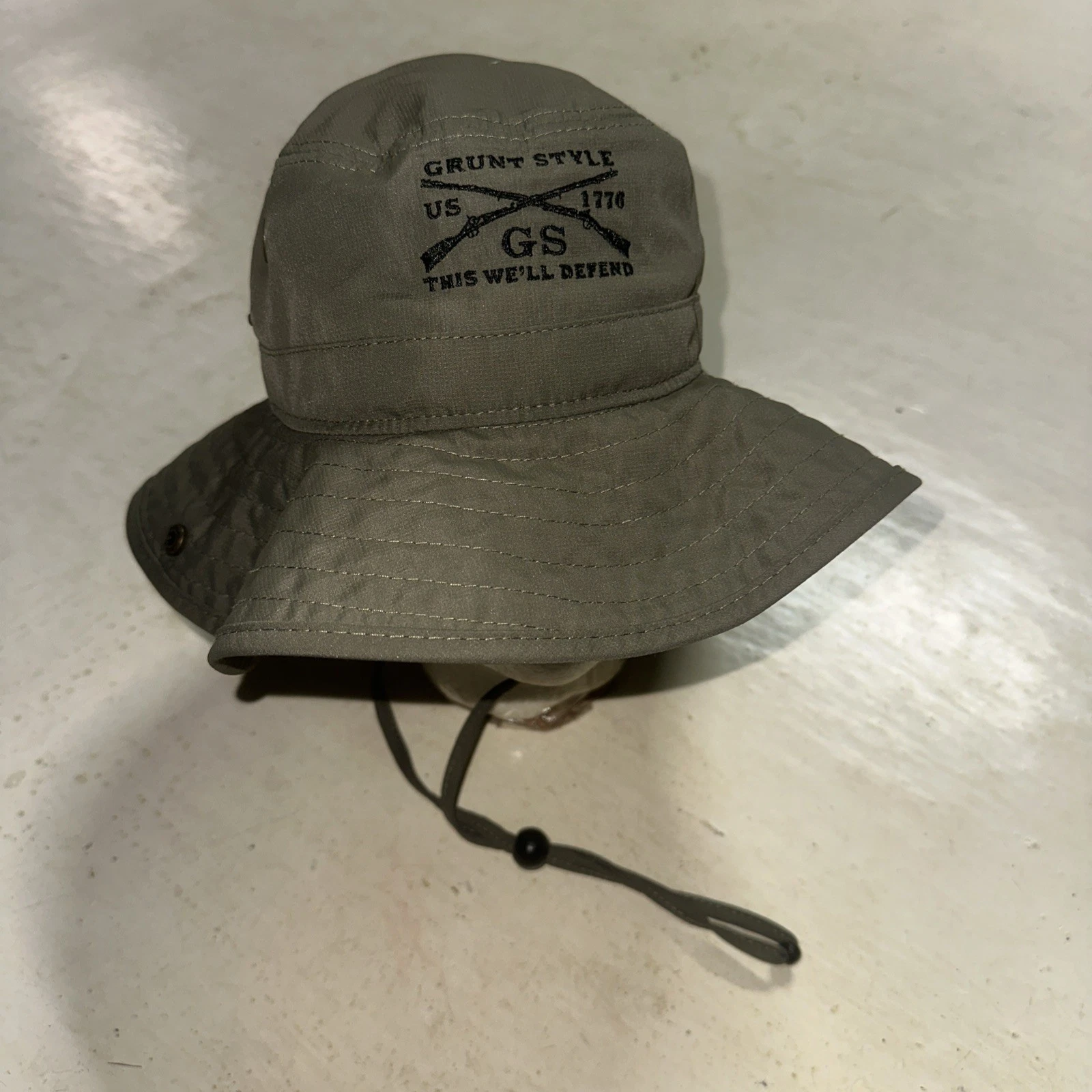 Grunt Style Boonie Hat OS Olive Drab Green Hiking Outdoor Sun UV Protection Army