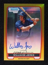 2012 Bowman Chrome Prospects Gold Refractor 16/50 Williams Jerez Auto 0qo1