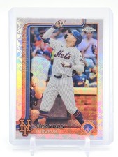 BRANDON NIMMO 2025 TOPPS CHROME LOGOFRACTOR REFRACTOR #280 METS Q6573