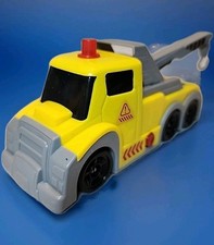 Turbo Wheels Tow Truck With Lights And Sound Yellow Toy Truck Truck- Plastic Turbo Wheels Tow Truck With Lights And Sound Yellow Toy Truck Truck- Plastic