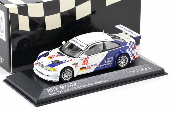 1:43 Minichamps Bmw M3 E46 Gtr Petit Le Mans 2001 #42 Lehto/ Ekblom/ Wendlinger-image
