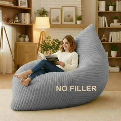 3 in 1 Giant Bean Bag Chair Cover Only (No Filler) Convertible Stuffed Animal