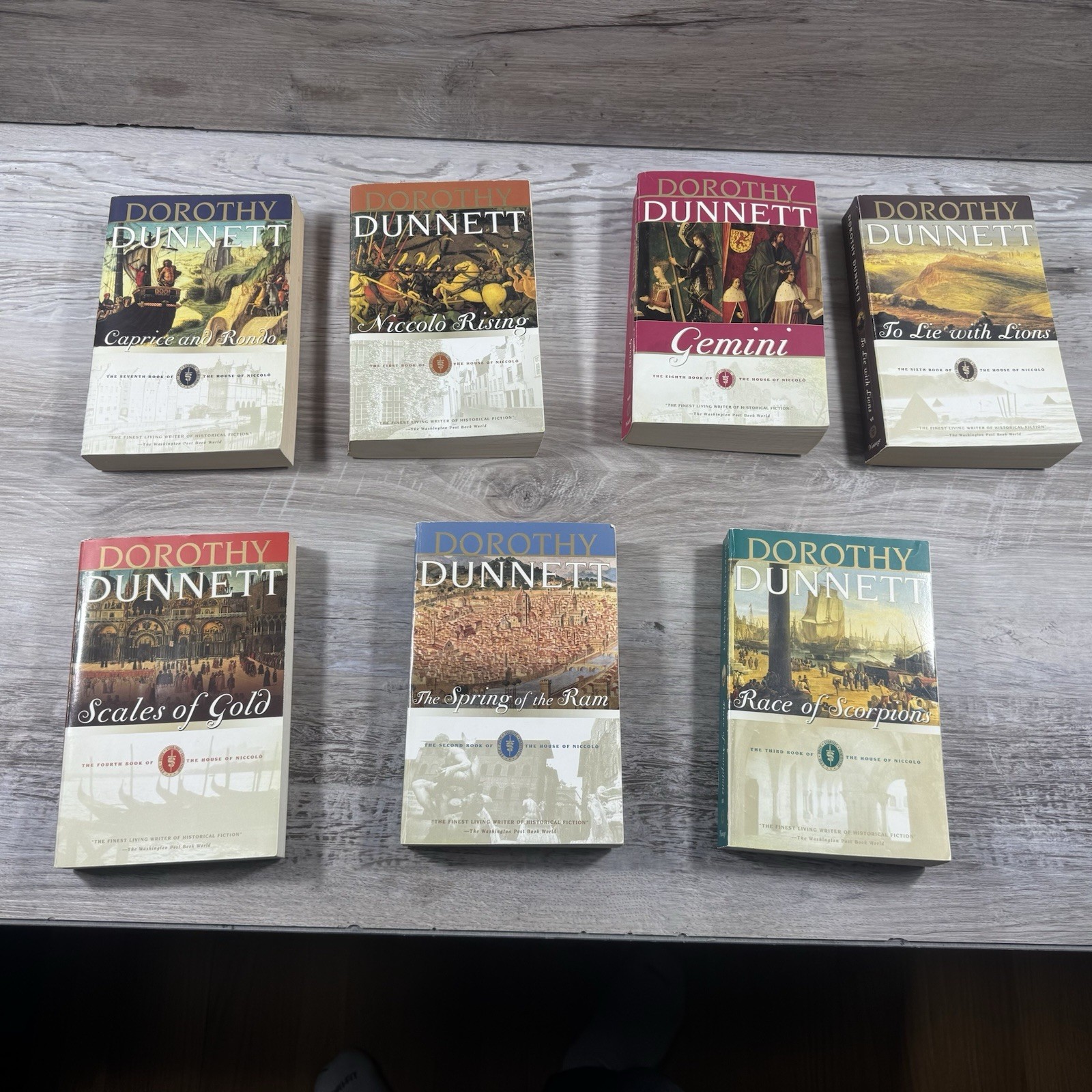 Dorothy Dunnett - Lot Of 7 - House of Niccolo Series -Paperback